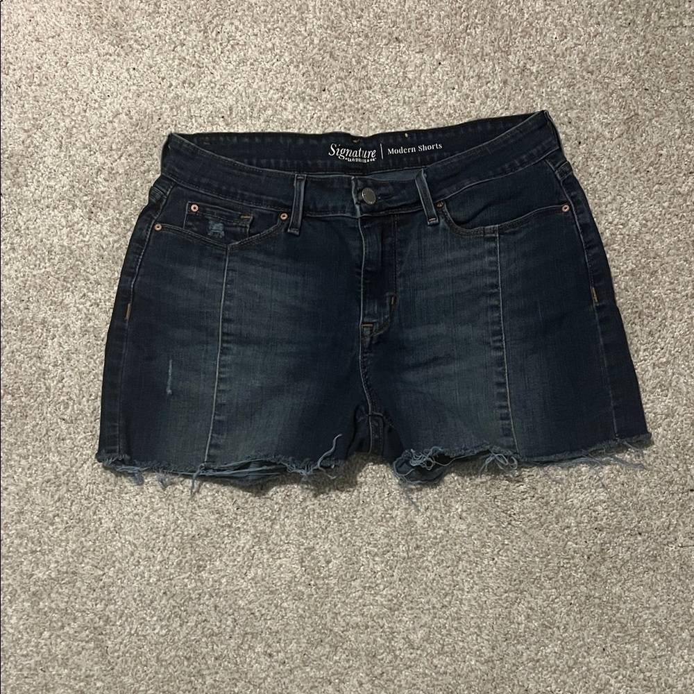 Signature Women's Deep Indigo Jean Shorts